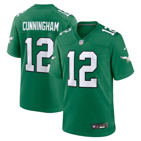 Philadelphia Eagles Randall Cunningham Nike Green Alternate Retired Game Jersey Cover
