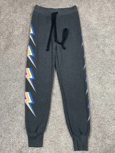 Wildfox Sweatpants Womens Small Jogger Lightning Bolt Lounge Casual Comfort Pant - Picture 1 of 9