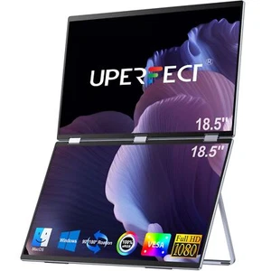 Dual Monitor für Laptop Extender 18,5 Zoll 1920x1080 Klappmonitor 1200:1 300nits - Photo 1/8