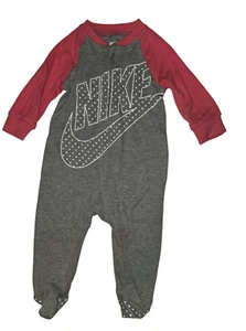 Nike Baby Girls Coverall Dark Grey Heather Pink 3-6Month - Picture 1 of 5
