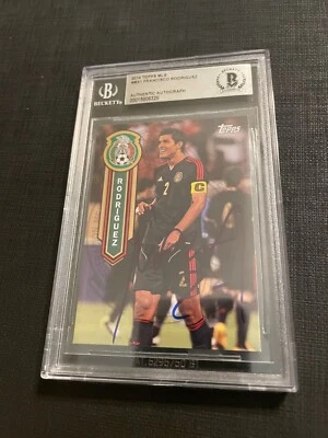 2014 TOPPS MLS MEXICAN NATIONAL TEAM FRANCISCO RODRIGUEZ SIGNED BECKETT AUTO MX1 - Image 1 of 2