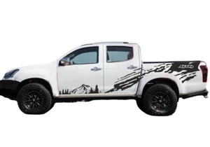 Mud Splash Graphics Mountain Car Sticker For Isuzu D-max Trunk Side Door Decals - Picture 1 of 7