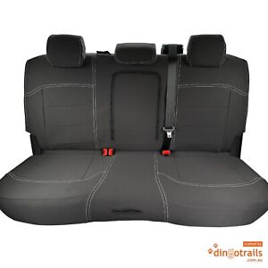 Fit Ford Ranger T6.2 XLT (Jul22-Now) REAR Neoprene Seat Cover + Armrest Access