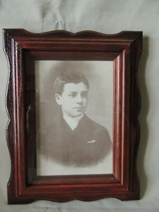 Beautiful photo frame rosewood finish with double frame  new in the box - Picture 1 of 10