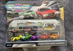 NEW 2021 Micro Machines Series 4 MICRO DRAG RACE CLASSICS CHASE #13 5 Pack 🏎 - Picture 1 of 4