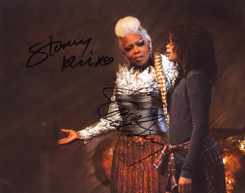 Oprah Winfrey & Storm Reid Signed 10x8 Photo Wrinkle In Time AFTAL#217 OnlineCOA Cover