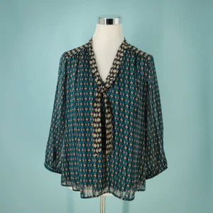Stitch Fix Collective Concepts Size Small S Pattie Shine Geometric Print Tie Top - Picture 1 of 6