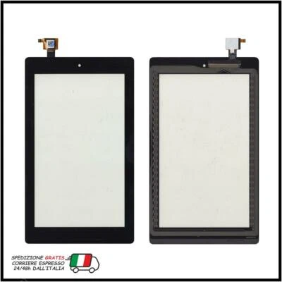 VETRO TOUCH SCREEN AMAZON KINDLE FIRE HD7 HD 7 2017 SR043KL ZVLU739 NERO - Immagine 1 di 3