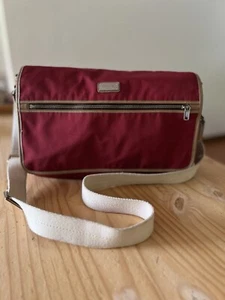 coach F70355 burgundy nylon messenger bag - Picture 1 of 12