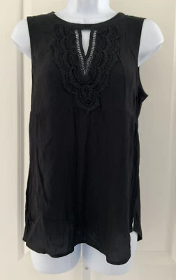 Pale Sky Embroidered Tank Top Size Small  - Image 1 of 4