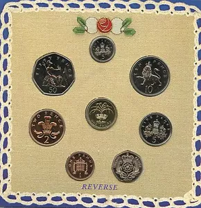 UK 1990 UNCIRCULATED COIN SET - Picture 1 of 3