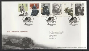 GREAT BRITAIN UK 2005 150th Anniversary of death of Charlotte BRONTE set on FDC - Picture 1 of 1