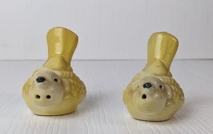 vintage yellow bird salt and pepper shakers ceramic no stoppers Easter - Picture 1 of 13