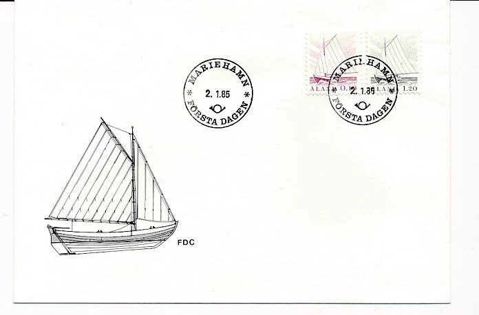 D78472 Sailing Ships 1985 FDC Aland - Image 1 of 1