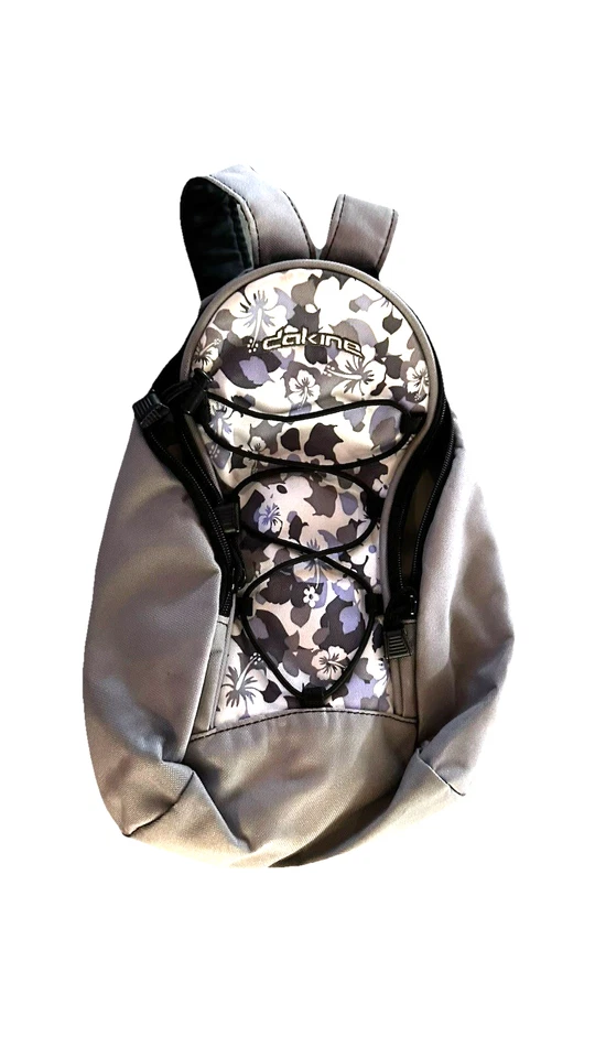 Dakine Mini Backpack Day Bag Purse Grey Floral - Image 1 of 4