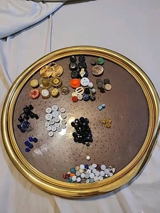 Vintage buttons lot. China,glass,celluloid,brass,plastic. 130 pieces. - Picture 1 of 9