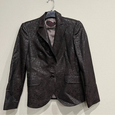 Chaqueta Blazer Etro Para Mujer Estampado Floral Brocado Brillante Talla EUR 40/ EE. UU. Pequeña Foto 1 de 4