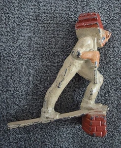 Vintage Manoil Lead Figure, # 41/17, Hod Carrier LIUNA, Laborers, Union, Toy. - Picture 1 of 8