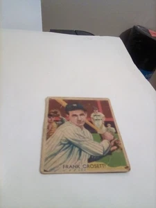 1934-36 DIAMOND STARS CARD #86 FRANK CROSETTI YANKEES  FREE SHIPPING - Picture 1 of 2