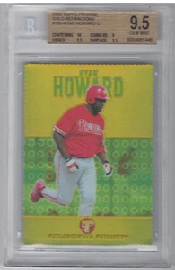 BGS Gem Mint 9,5 2003 Topps Pristine Ryan Howard rifrattori oro SSP RC #'d /69 - Foto 1 di 1