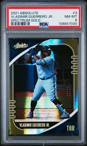 2021 Panini Absolute VLADIMIR GUERRERO JR. Spectrum Gold #09/10 PSA 8 - Bild 1 von 2