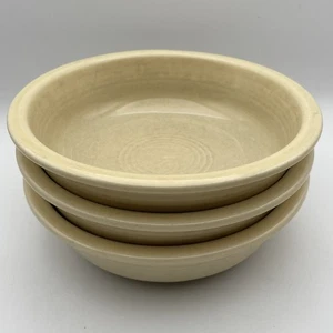 Fiesta Fiestaware Pastell Gelb Müsli Suppe Schüsseln Rand 7" 3er Set LESEN - Bild 1 von 10
