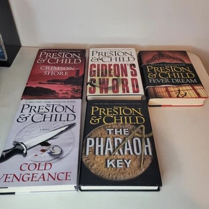 PRESTON & CHILD Hardcover AGENT PENDERGAST Gideons Crew Series Lot Of 5 Books - Picture 1 of 3