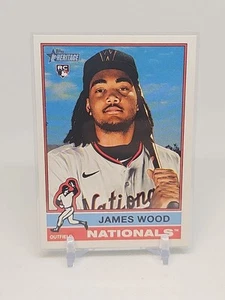 James Wood 2025 Topps Heritage Rookie RC Card #231 - Foto 1 di 3