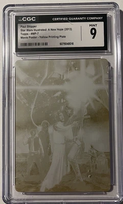 2013 Star Wars Illustrated A New Hope Movie Poster Yellow Printing Plate CGC 9 - Image 1 of 4