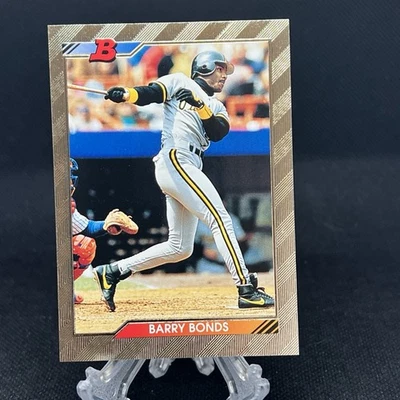 Barry Bonds Pirates 1992 Bowman lámina de oro #590 Foto 1 de 2