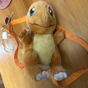 Vintage 1999 Pokemon Charmander Plüsch Rucksack Nintendo 90er Y2K - Bild 1 von 5