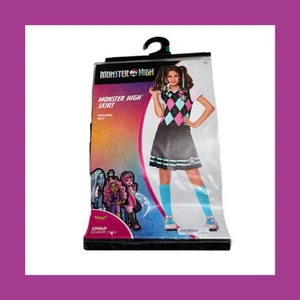 New Monster High Black Skirt Girls Large 12/14 Cosplay Halloween Costume - Picture 1 of 3
