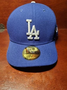 New Era Los Angeles Dodgers 1988 World Series 59FIFTY Fitted Hat Blue Pink 7 1/8 - Picture 1 of 11