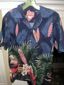 RJC Limited Camicia Uomo Hawaiana Floreale Camp Tavole da Surf Taglia M - Foto 1 di 3