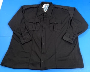 FLYING CROSS MENS COOLMAX LONG SLEEVE ZIPPER SHIRT 35R7086TZ LAPD NAVY 4XL TALL - Picture 1 of 3