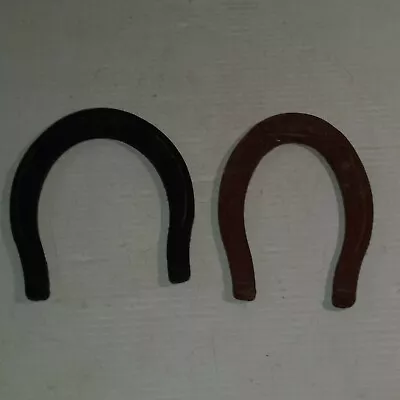 2 Vintage Rubber PITCH-EM Horseshoes Kids Toy Game Pieces - Image 1 of 4