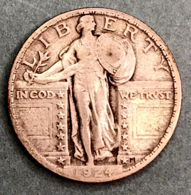 1924 (p) Standing Liberty Quarter - Full Date - U.S. Coins: Silver 25C - Image 1 of 4
