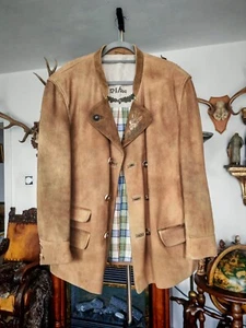 Meindl Herren Trachtenjacke XL Hirschleder Gamsjäger Jacke Limitierte Auflage - Bild 1 von 14