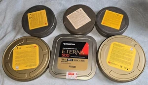 Kodak Tin 3 lot Film KP 33341A x 2 / kp 125272 x 2 / fuji eterna 500 16mm case - Photo 1/5