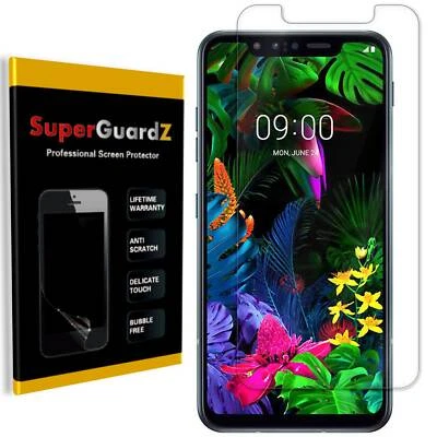 2 件 SuperGuardZ 透明屏幕保护膜保护膜保护器 适用于 LG G8S ThinQ — 第 1/4 张图片