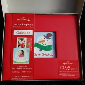 Álbum de recortes instantáneo Hallmark Christmas Tis The Season 6 x 6 páginas NUEVO - Imagen 1 de 18