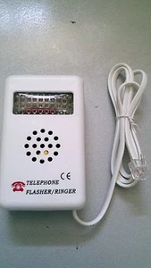 AVVISATORE LUMINOSO FLASH E SUONERIA AGGIUNTIVA PER TELEFONO FISSO O CORDLESS - Photo 1/1