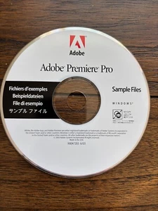 Vintage Software CD - Adobe Premiere Pro Sample Files for Windows - Picture 1 of 1