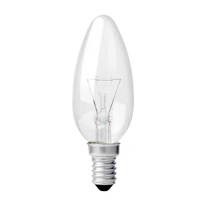 Merkur Glühbirne Kerze 40Watt E14 klar 24Volt Glühlampe warmweiß dimmbar - Bild 1 von 1
