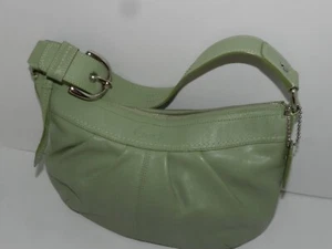 Coach - Hobo-Schultertasche weiches salbeigrün plissiertes Leder Stil F13730 - Bild 1 von 6