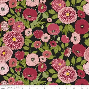 PETALS and PEDALS ~ 40 Pieces 2.5" Jelly Roll ~ Riley Blake ~ Bicycles & Flowers - Picture 1 of 12