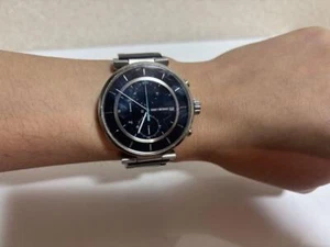 ISSEY MIYAKE Cronógrafo con Reloj Hombre Negro Plata Cuarzo 42mm Funcionando - Imagen 1 de 5