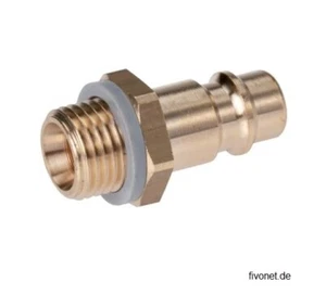 Adattatore connettore frizione ottone con guarnizione filettato da 1/4" a aria compressa NW 7,2 - Foto 1 di 1