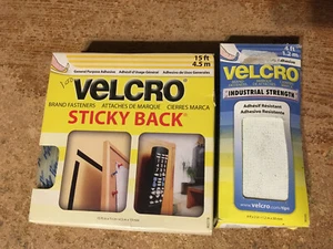 2X VELCRO INDUSTRIAL STRENGTH 4 FT X 2 IN & VELCRO STICKY BACK 15 FT X 3/4 IN - Picture 1 of 11
