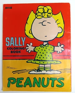 Vintage Peanuts Coloring Book Featuring Sally 1972 (UNUSED!) Clean - Picture 1 of 6